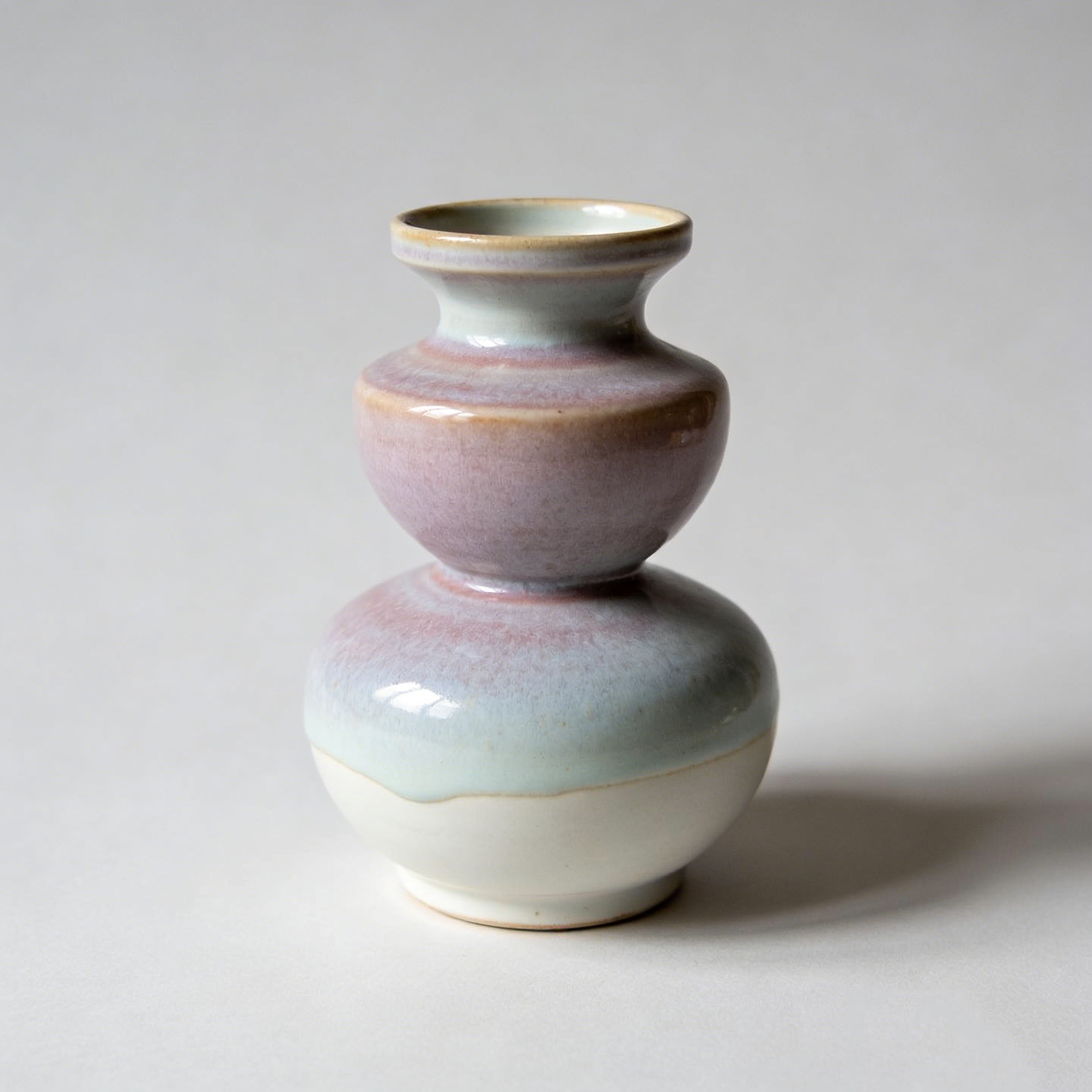 Pink-Purple Gradient Gourd Vase